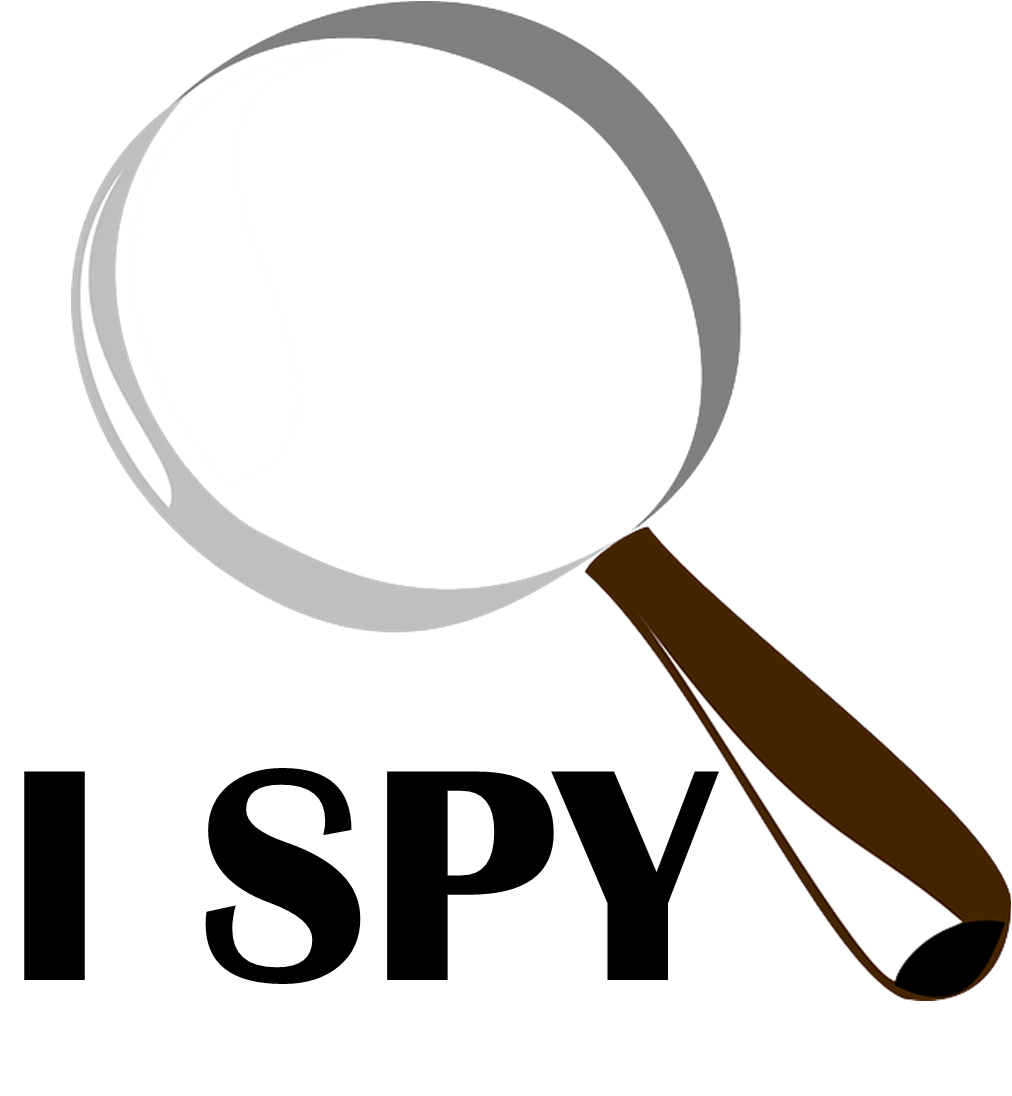 Magnifying Glass Icon with I Spy below. 