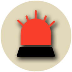 Emergency Icon - red siren