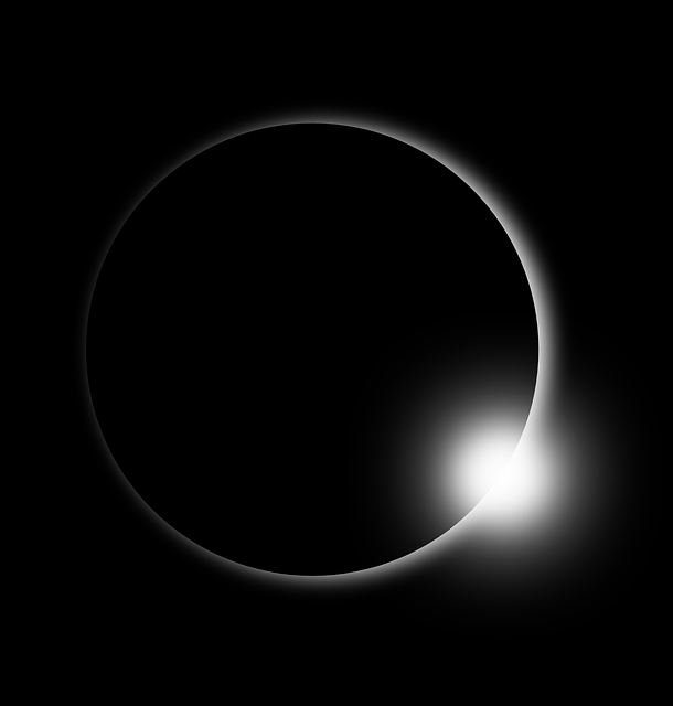 an image of an almost total solar eclipse