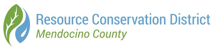 Resource Conservation District with blue and green leaf and river icon