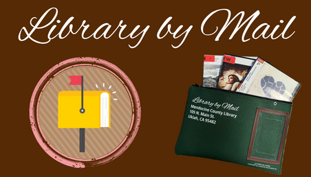 Library by Mail with bag of library items