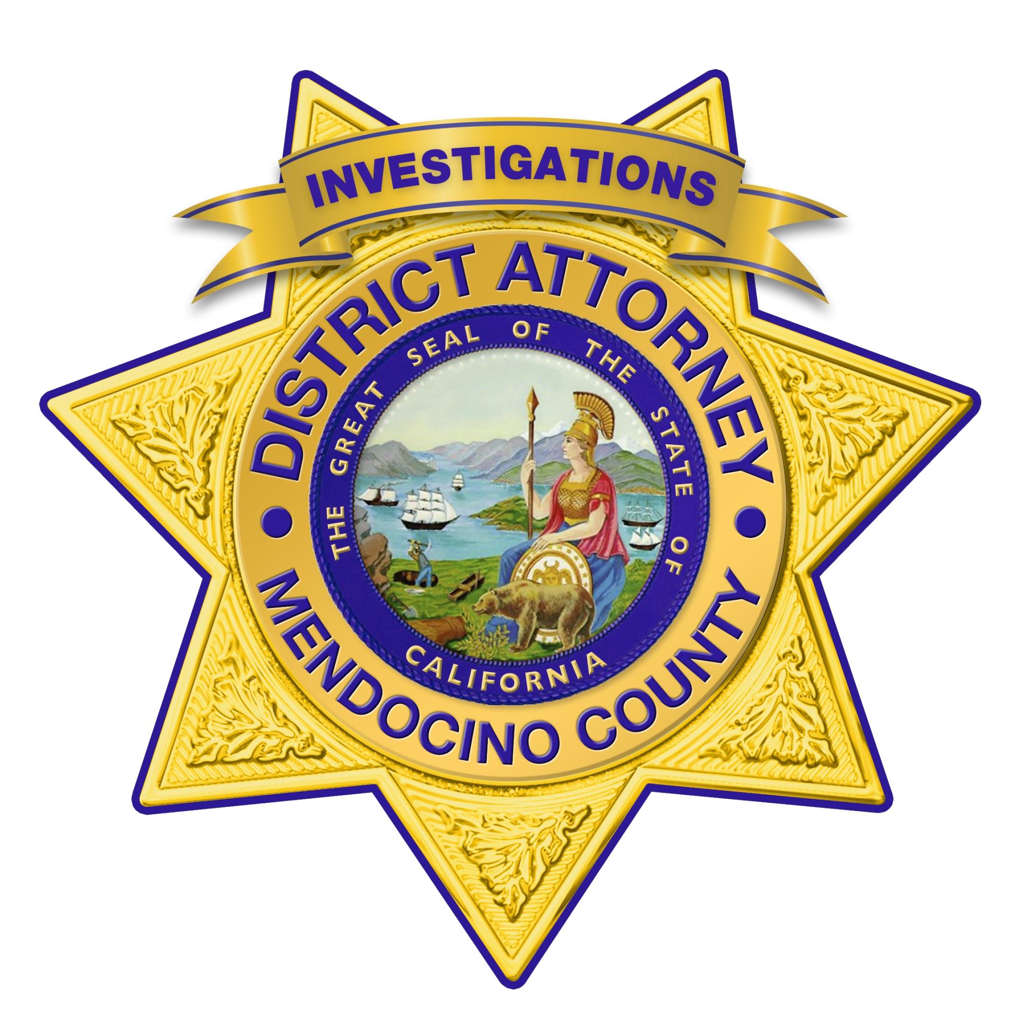 Mendocino County District Attorney Seal - Investigations Division